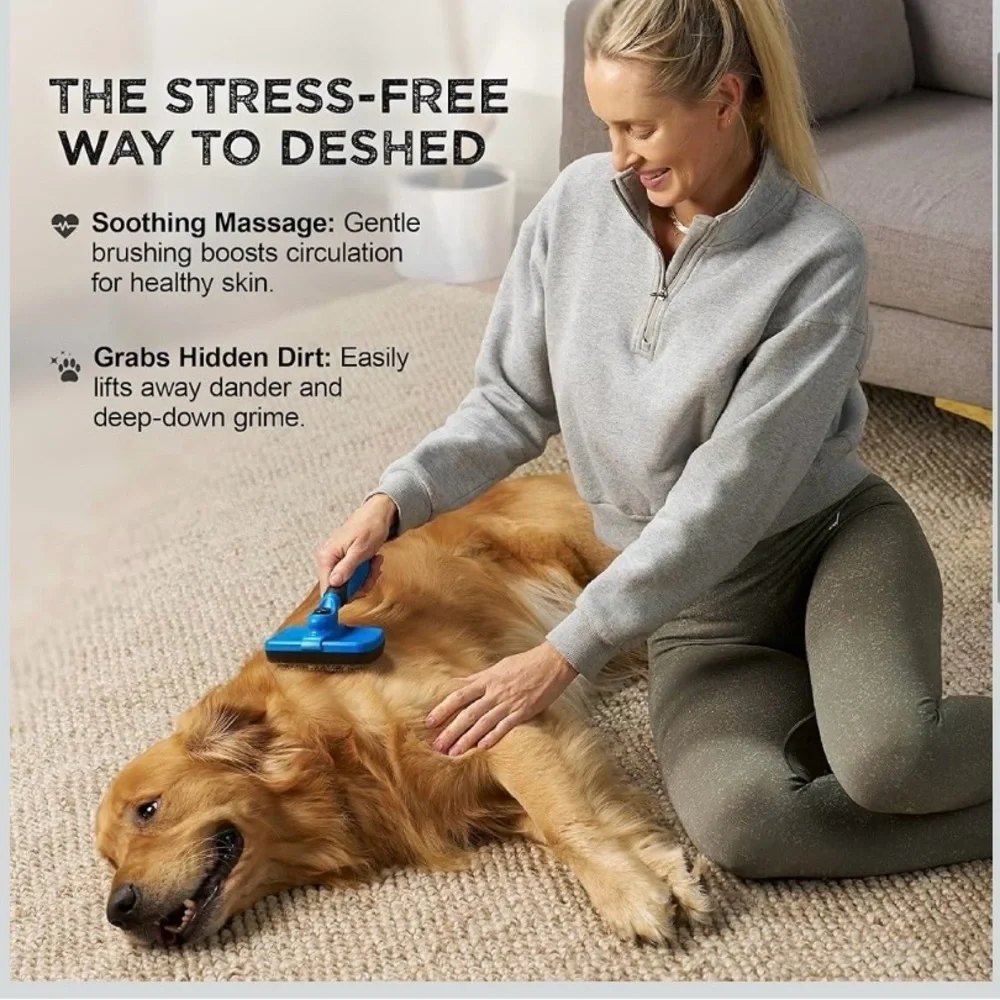 NEW - Deshedding Dog Brush for Shedding, Self Clean Cat Brush Deshedding & Groom